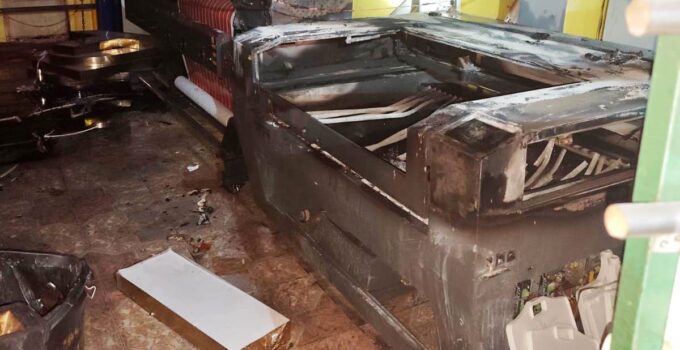 İş yerinde çıkan yangın kontrol altına alındı