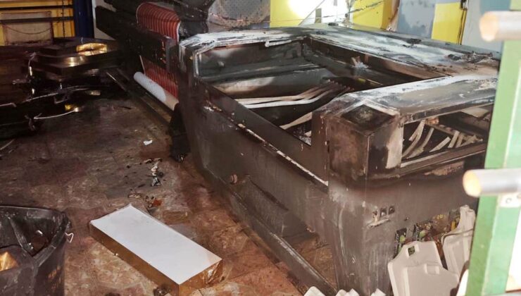İş yerinde çıkan yangın kontrol altına alındı