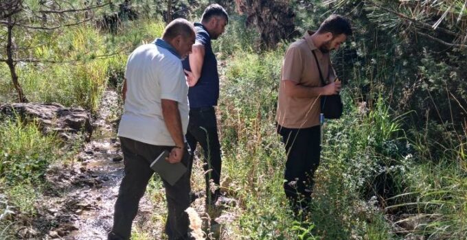 Gökler Beldesinde sıcak su arama çalışmaları başladı