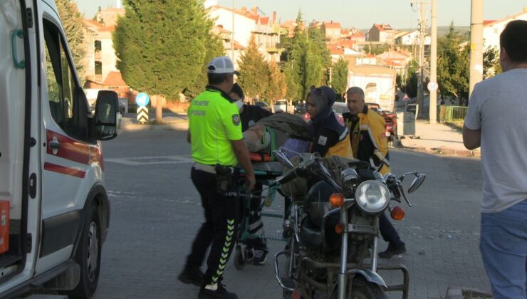 Otomobil ile motosiklet çarpıştı: 1 yaralı
