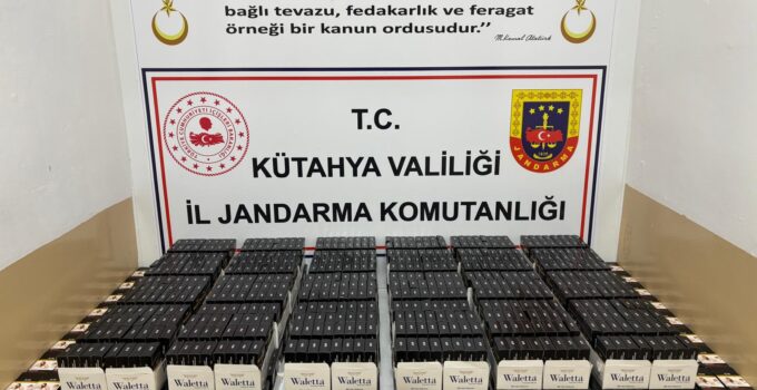 Jandarma ekipleri, 79 bin 940 adet makaron ele geçirildi