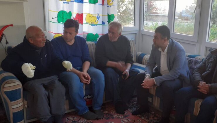 Başkan Akel’den yangında evi zarar gören vatandaşa ziyaret