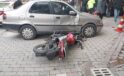 Otomobil ile motosiklet çarpıştı: 2 yaralı