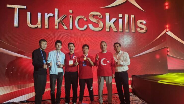Kütahyalı öğrenci Kazakistan’dan altın madalya ile döndü