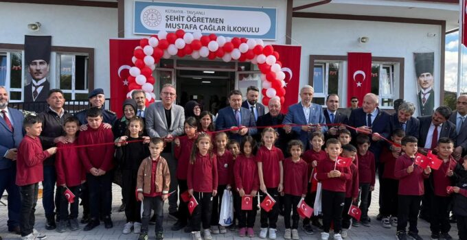 Yapımı tamamlanan ilkokul törenle hizmete açıldı
