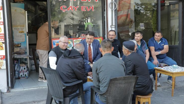 Vali Işın, esnaf ve vatandaşlarla bir araya geldi