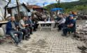 Yangın mağduru ailelere destek ziyareti