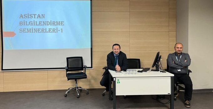 Asistan hekimlere hastane işleyişi ve sağlık mevzuatı anlatıldı