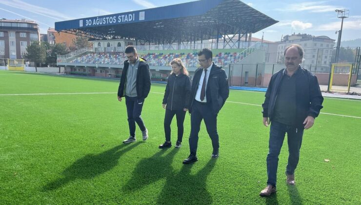 Spor sahalarında yenileme çalışmaları tamamlandı
