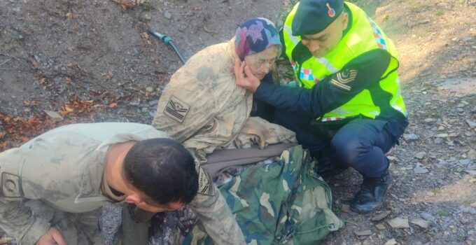 Ormanda kaybolan kadın 20 saat sonra sağ olarak bulundu