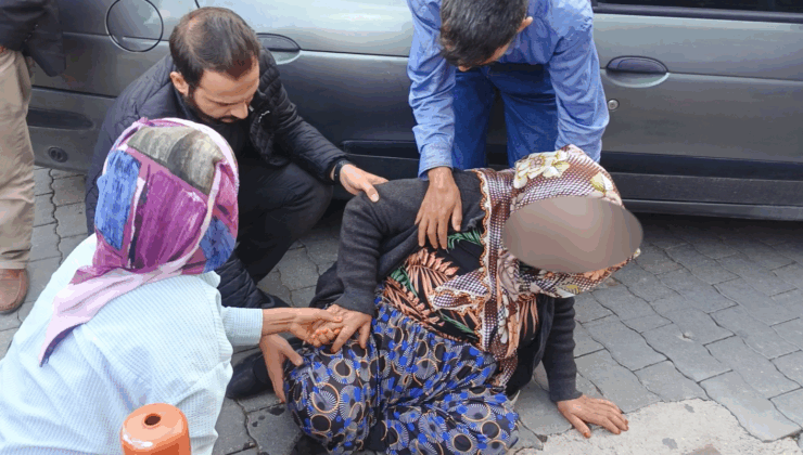 Yaya geçidinde otomobilin çarptığı kadın yaralandı