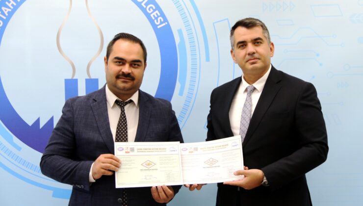 Kütahya OSB’den, kalite ve çevre yönetiminde çifte başarı