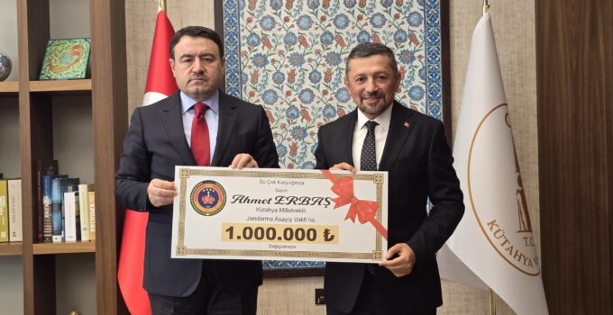 Milletvekili Erbaş’tan Jandarma Vakfına 1 milyon TL bağış