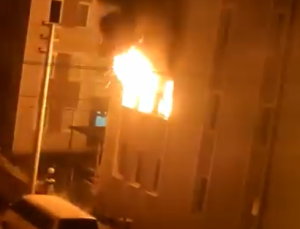 Prizde başlayan yangın evi sardı!