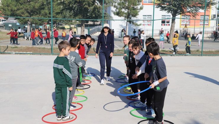 Çocukların spora ilgisini çekmek için sahadalar