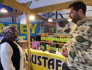 Yöresel ürün standına yoğun ilgi