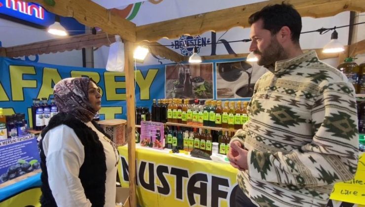 Yöresel ürün standına yoğun ilgi