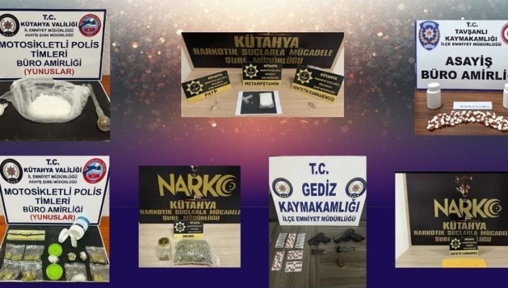 Kütahya polisi zehir tacirlerine göz açtırmıyor