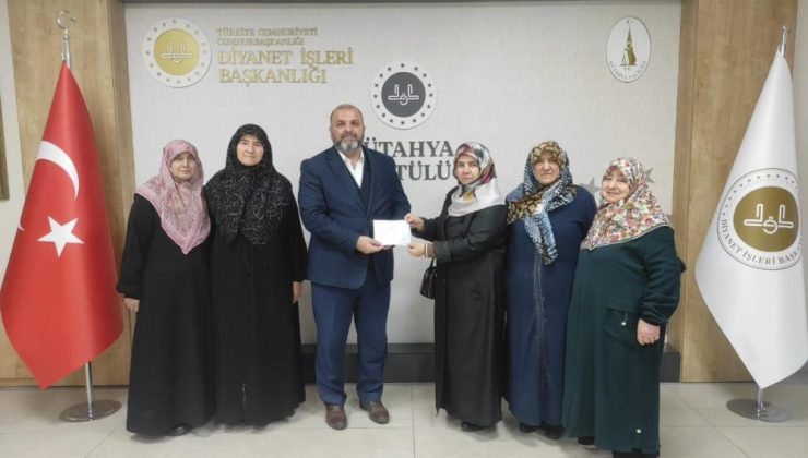 Kur’an kursu öğrencilerinden büyük bağış