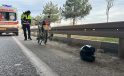 Motosikletten düşen genç yaralandı