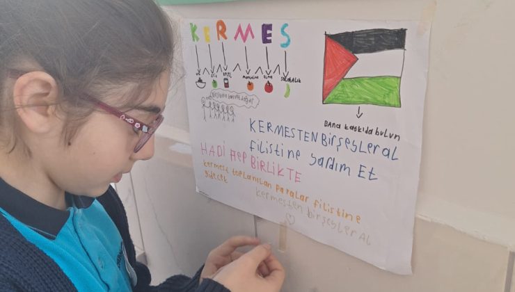 Öğrencilerden Filistin’e destek eli