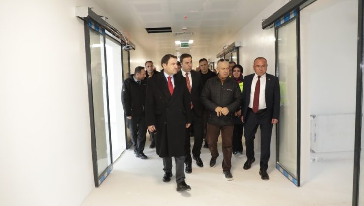 Vali Işın’dan hastane inşaatında inceleme