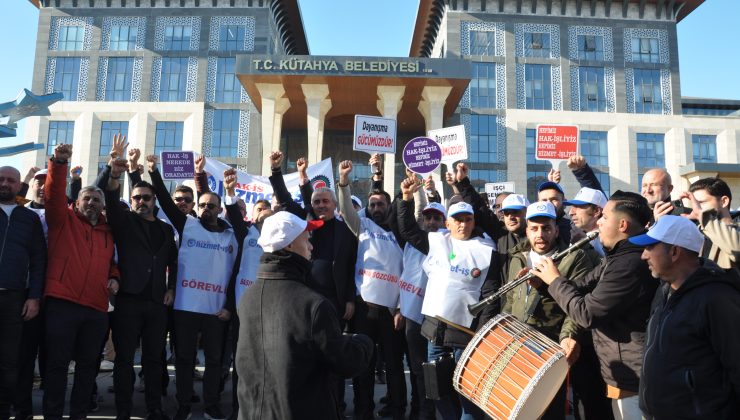 Belediye işçileri mobbing iddiasıyla eylem yaptı