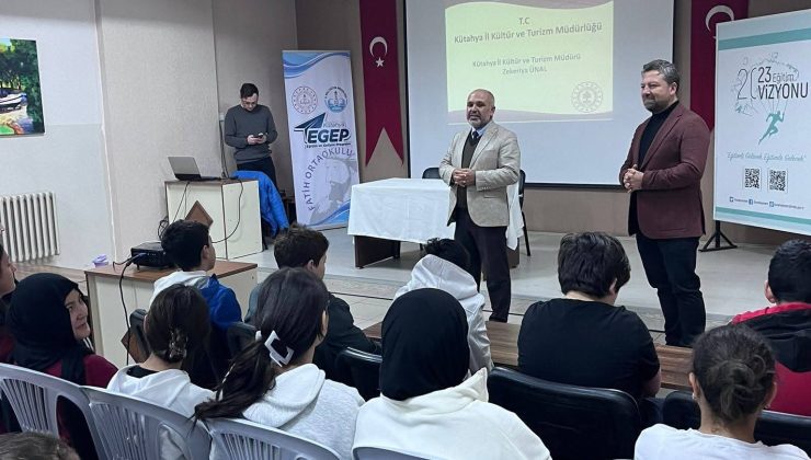 Kütahya’nın kültürel değerleri öğrencilere anlatıldı