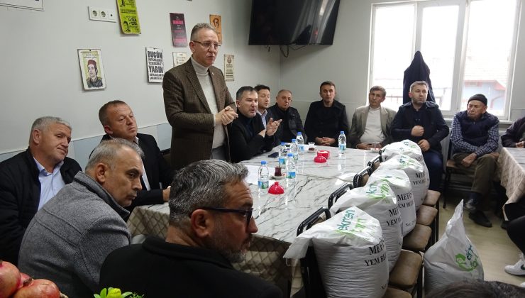 Üreticilere tohum ve gübre dağıtıldı