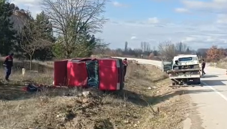 Kontrolden çıkan otomobil devrildi: 1 yaralı