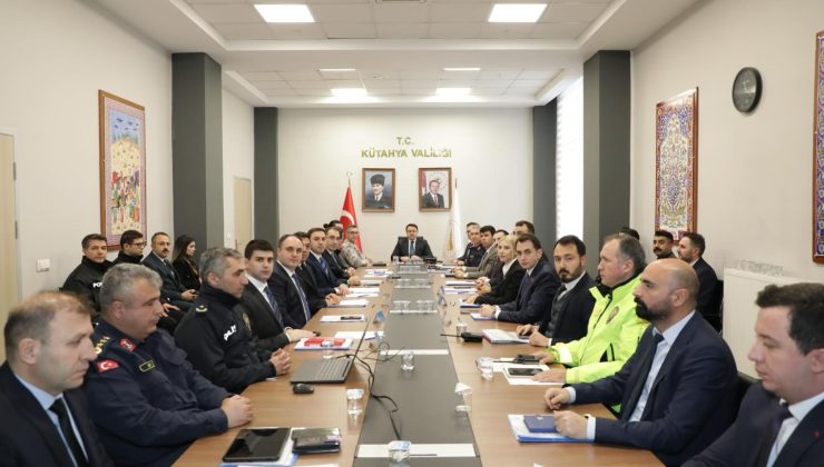 Asayiş ve güvenlik çalışmaları ele alındı