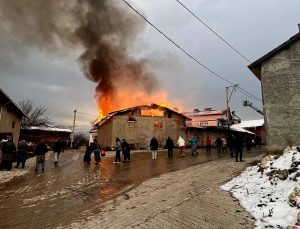 Ahır yangını paniğe neden oldu