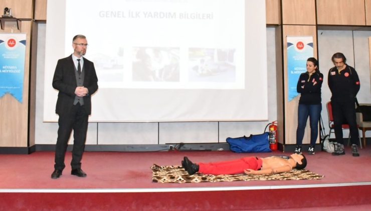 Müftülük personeline temel ilk yardım eğitimi verildi