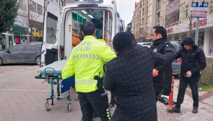 3 tekerlekli motosiklet devrildi: 1 yaralı