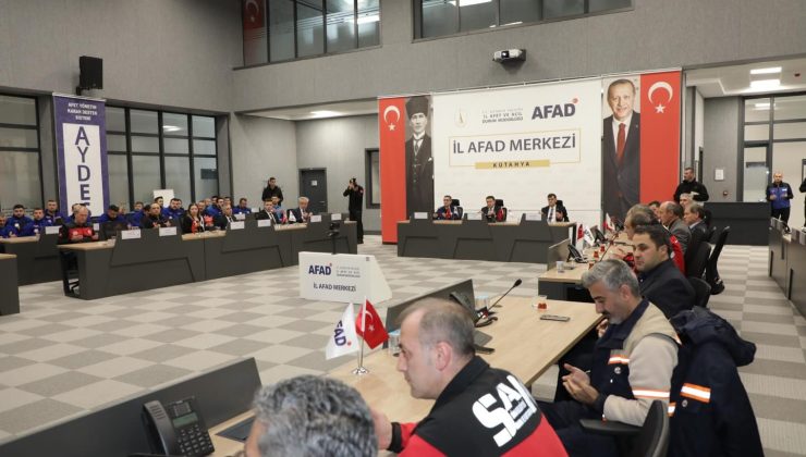 Vali Işın afetlere karşı tedbir ve etkin müdahaleye dikkat çekti