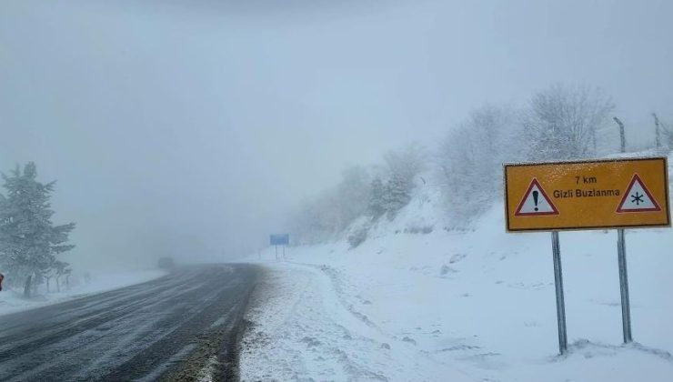 Akşam saatlerinde don ve buzlanmaya dikkat!