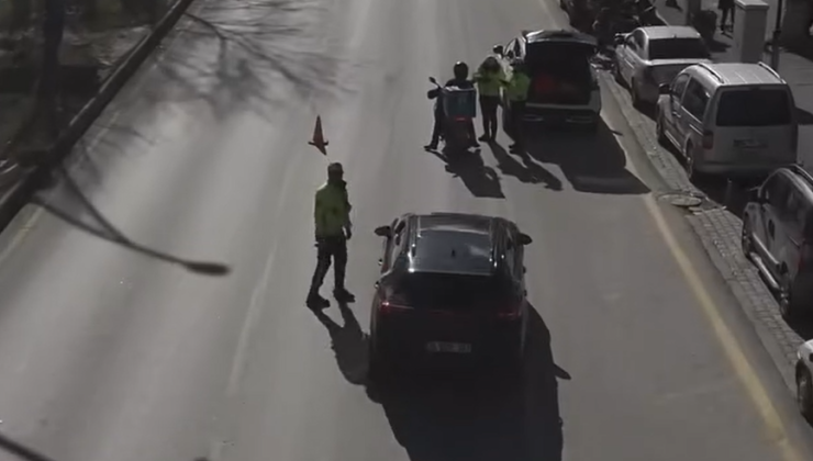 Trafik ihlallerine dronlu takip!