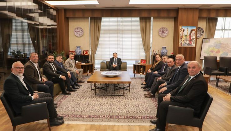 Milletvekili Erbaş ve ilçe belediye başkanlarından Vali Işın’a ziyaret