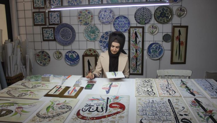 Sanatçı Aşar’dan çiniye zarif dokunuş