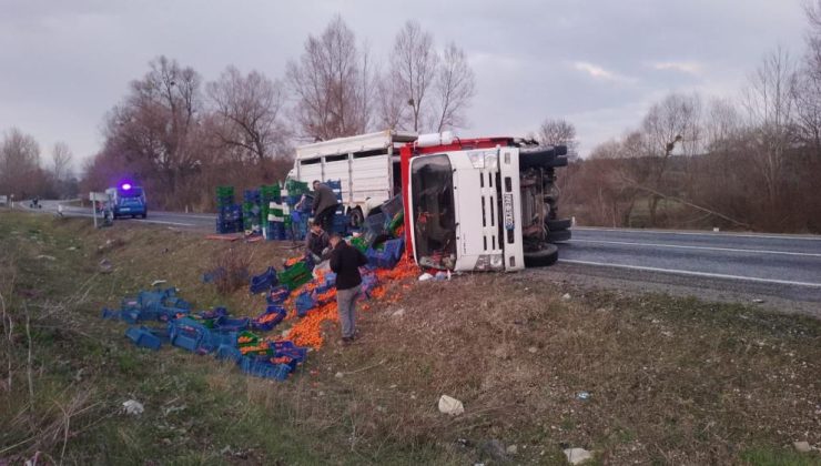 Kamyonet takla attı: 2 yaralı