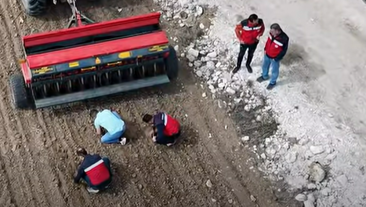 Binlerce dekar alan şifalı tohumlarla buluştu