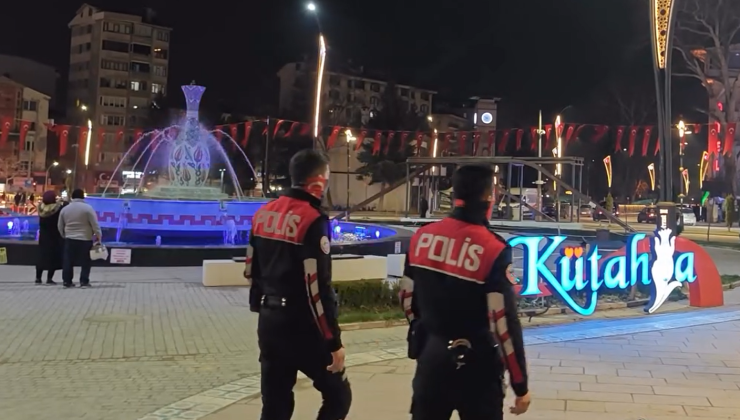 Kütahya polisinden bayram mesaisi