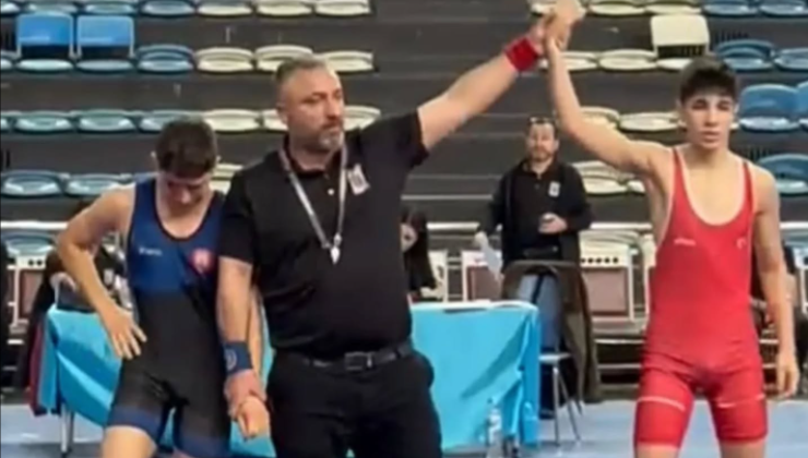 Kütahyalı genç güreşçiden önemli başarı