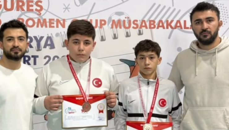 Tavşanlılı güreşçiler Sakarya’dan madalyalarla döndü