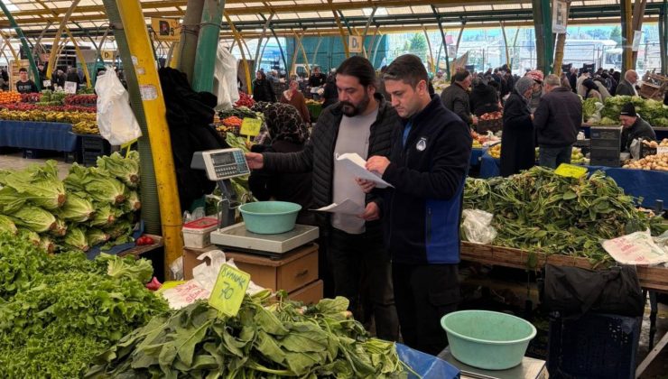 Gediz Zabıtasından semt pazarında sıkı denetim