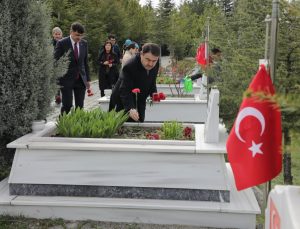 ‘Polis Haftası’ dolayısıyla şehitlik ziyareti
