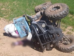 Devrilen ATV’nin altında kalan kadın hayatını kaybetti