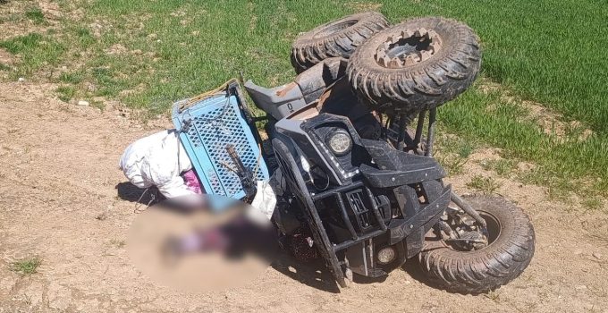 Devrilen ATV’nin altında kalan kadın hayatını kaybetti