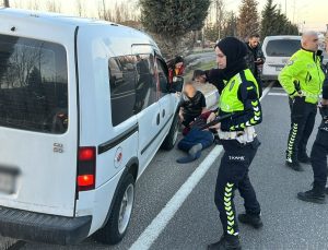 Yaya ölümden döndü: Sürücü bir an olsun başından ayrılmadı
