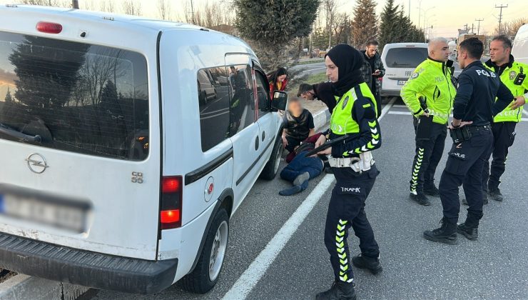 Yaya ölümden döndü: Sürücü bir an olsun başından ayrılmadı